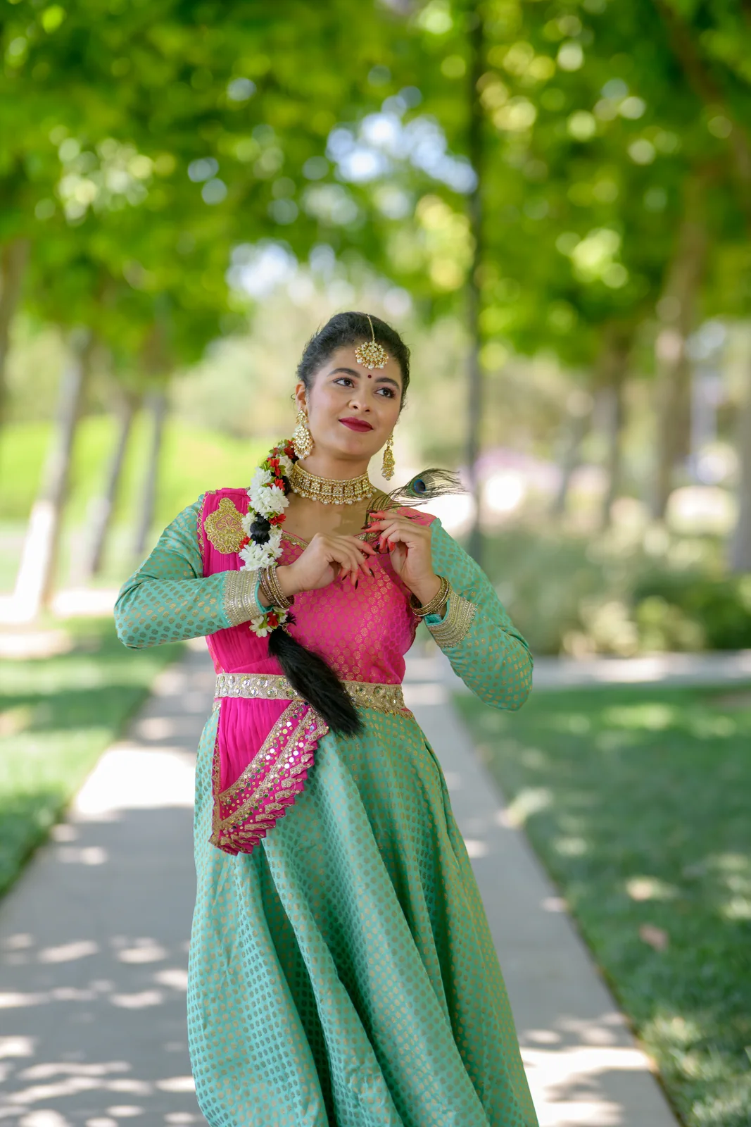 Krishna's peacock feather